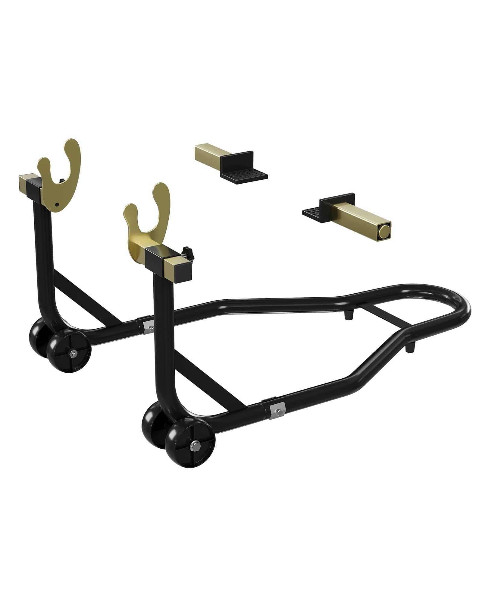 Stabiler Montageständer Motorrad Hinten – Motorrad Aufbockständer 450 Lbs Tragkraft, Höhenverstellbar, u- & l-Schwingenaufnahme, Ideal Für Wartung & Reparatur – Schwarz |