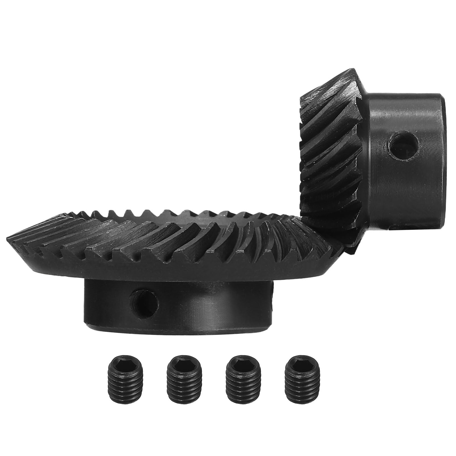 QUARKZMAN 90 Grad 1 : 2 Wellenloch Kegelradgetriebe 2 Stück 1.5 Mod 10mm Bohrung 18 Zähne Linksgewinde Und 14mm Bohrung Mit 5x2.3mm Keilnut 36 Zähne Rechtsgewinde Geschliffene Spiral