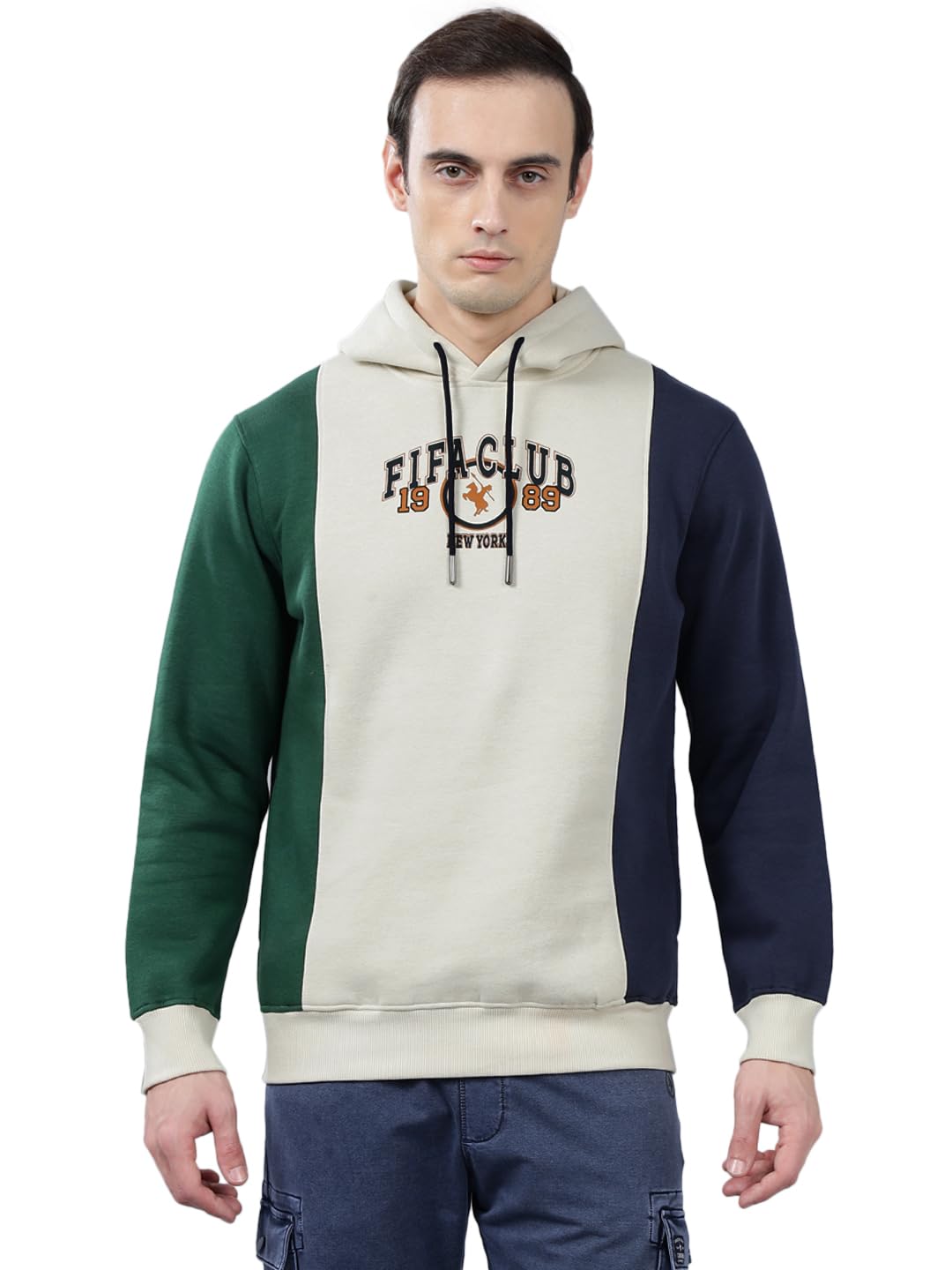 Color Block Full Sleeves Hoodie Neck Regular Fit Men Casual Sweatshirt | Casual Winter Wear Sweatshirts for Men | Mens Sweatshirts for Winter Wear (P_MSWS00219)-image-42