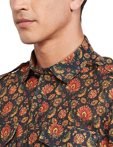 Image of Manthan Blended Viscose Relaxed Kurta for Men