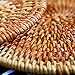 Rattan Trivets for Hot Dishes-Insulated Hot Pads,Durable Pot Holder for Table, Pots, Pans & Teapots,Natural Wooden Heat Resistant Mats for Kitchen,Set of 4,Round 7.08