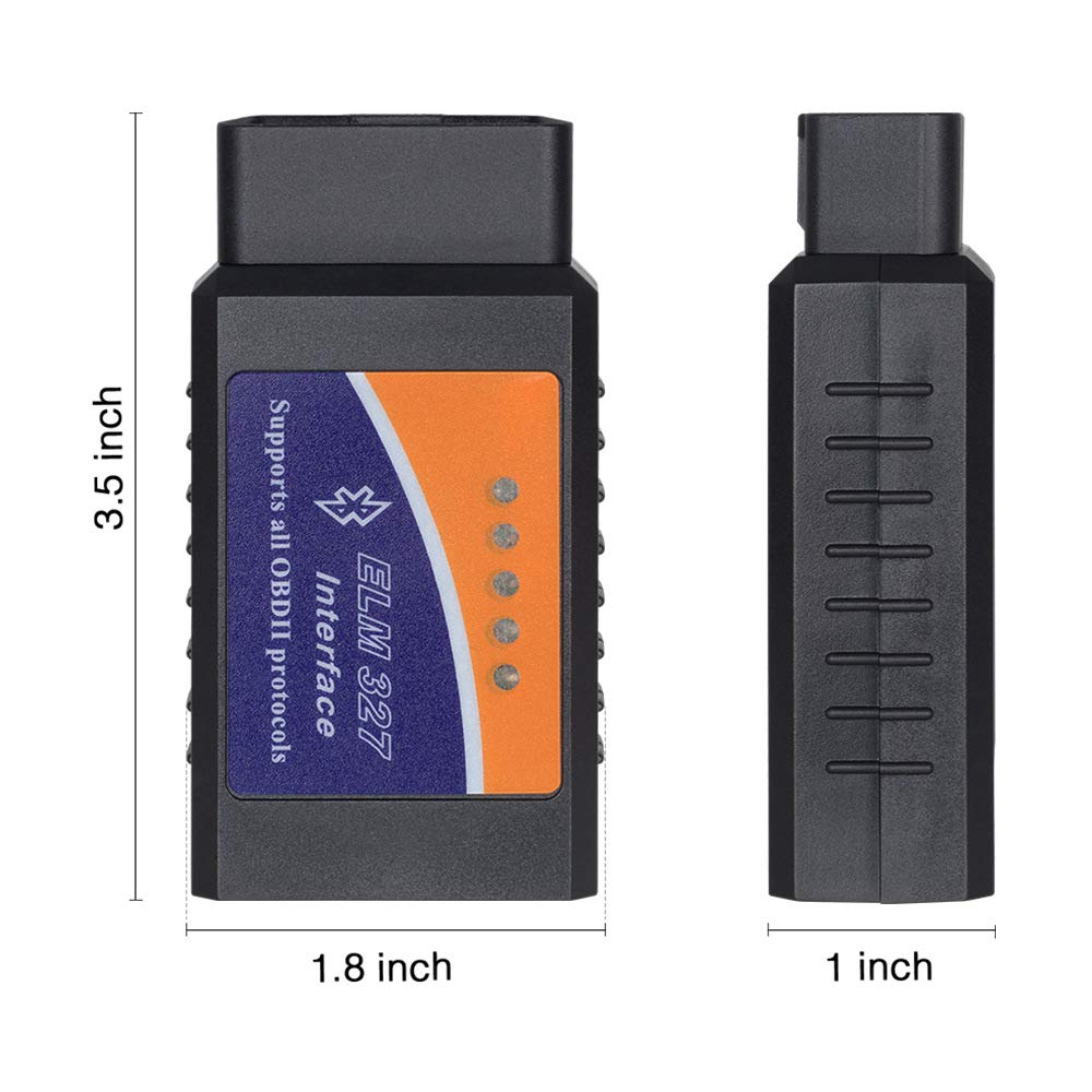 MOJINL OBD2 USB Adapter ELM327 V1,5 OBD2 Diagnosegerät Auto OBD2 USB Scanner Code Leser Diagnostic Tool mit MS-CAN/HS-CAN Schalter und Software für Alle OBDII Protokoll Fahrzeuge