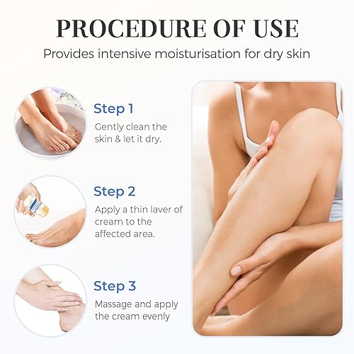 Miniatura 3 de Crema hidratante y antiagrietamiento para pies, 60% urea más 2% ácido salicílico, crema hidratante y antiagrietamiento para pies secos agrietados,