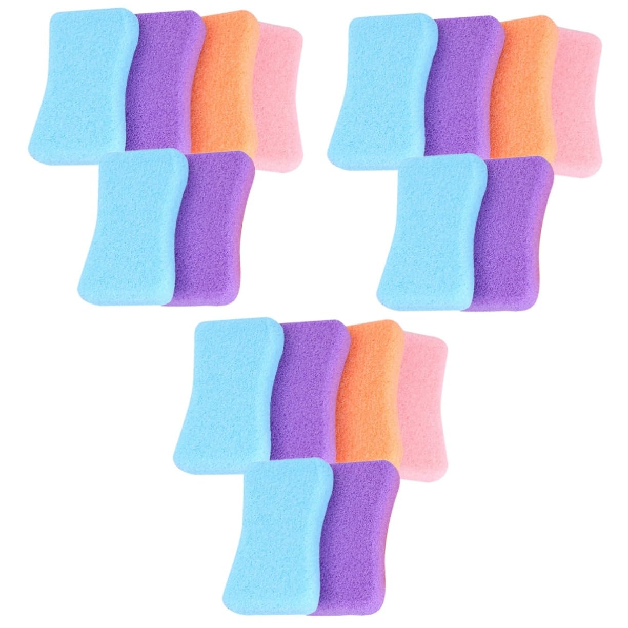 Healeved 18pièces Outils Exfoliants Pierre Pumice Pour Pédicure Râpe à Élimine Les Peaux Mortes Et Durillons Couleurs Aléatoires