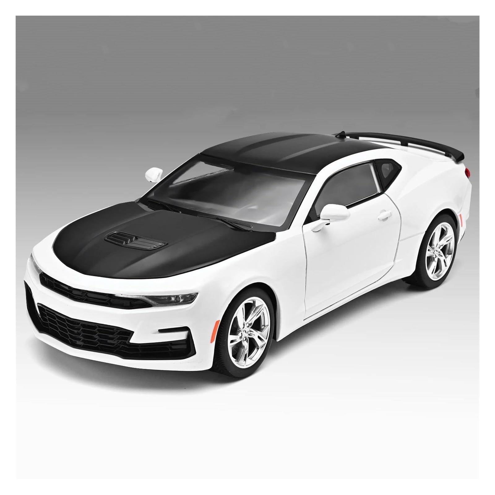 UIFCOG Die Cast Collectible Car Model 1:18 For Chevrolet For Camaro SS Car Model Alloy Diecasts Vehicles(White)