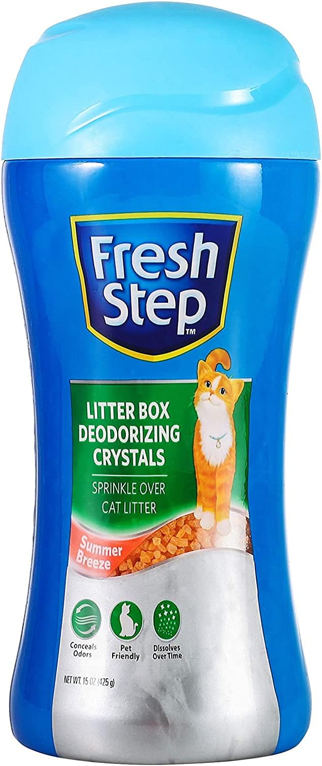 Fresh Step Cat Litter Crystals In Tropical Breeze Scent