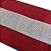 OZXCHIXU 13inch x 72inch Table Runner with Diamante Strip and Tassels (red)
