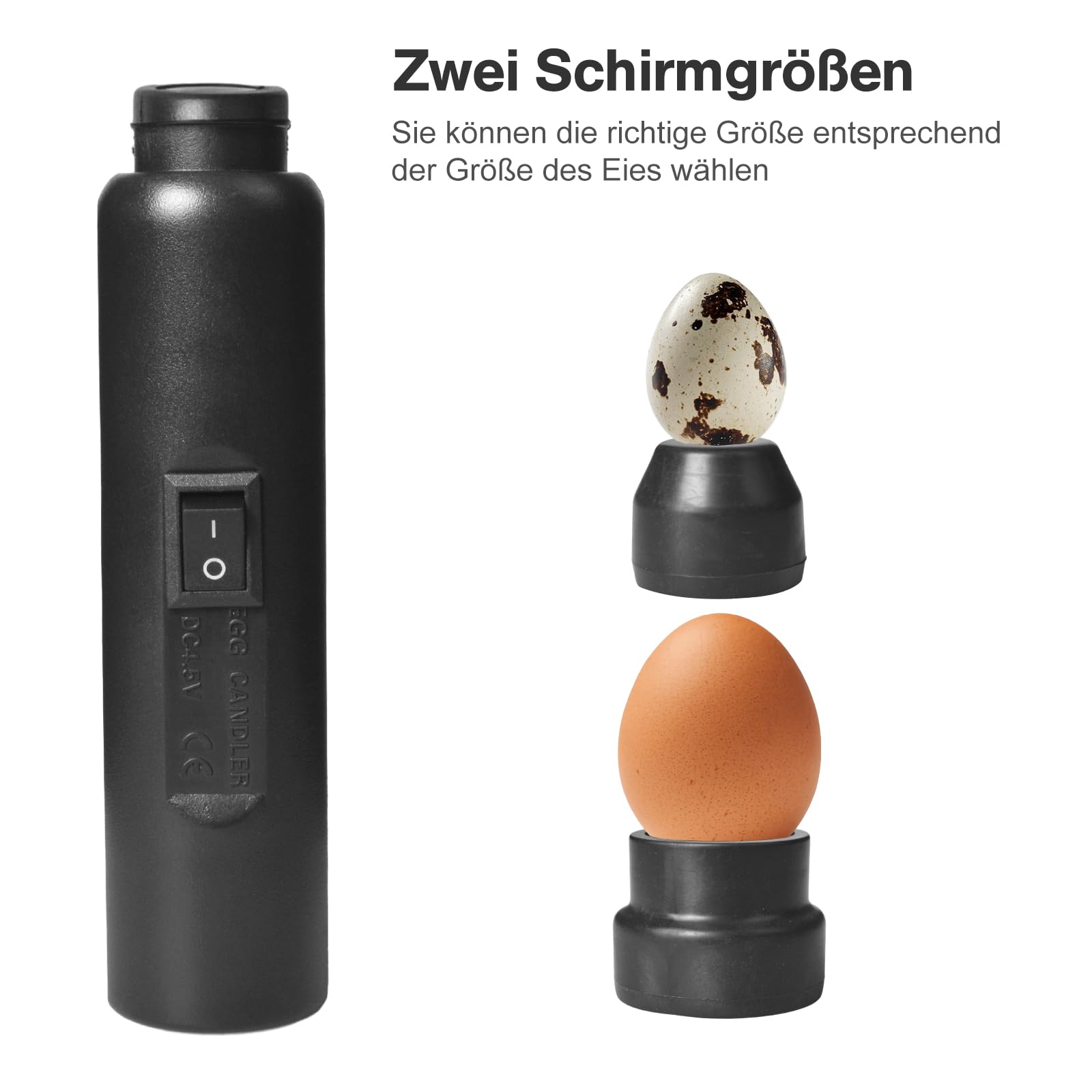 Testeur D'œuf à LED Portable, Mire Oeuf Lampe Mire oeuf Testeur D'oeufs, Egg Candler Candling Lampe pour Vérifier l’Incubation d’Oeuf Caille en Incubateur œuf œufs de Canard œuf D'oie D'Oiseau