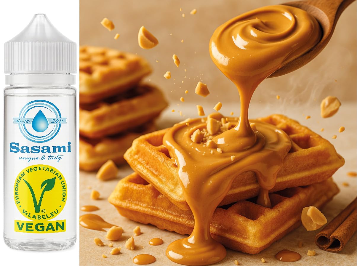 Nutty Waffle Bliss - gaufre beurre de cacahuète arôme concentré - Vegan - Sasami - 100 ml