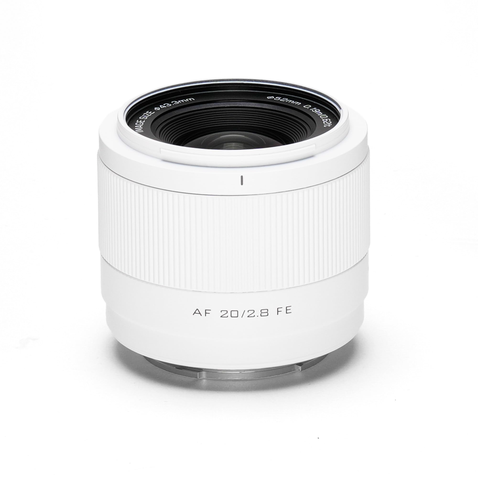 Viltrox 20mm F2.8 White FEマウント ほぼ新品 VILTROX 20mm f2.8 FE Lens for Sony e Mount, White Limited Edition