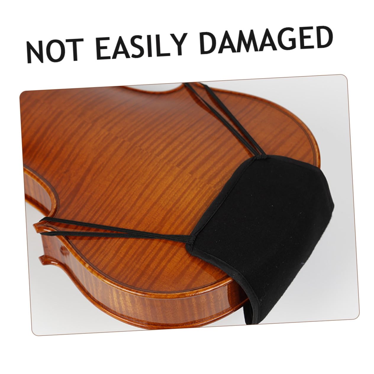 ULTECHNOVO Almohadilla de Barbilla Diseño Ligero y Compacto Negra para Violín Varios estilos y Obsequio de Cumpleaños Transpirable y Absorbente de Sudor Varios estilos Adecuado para Práctica Diaria