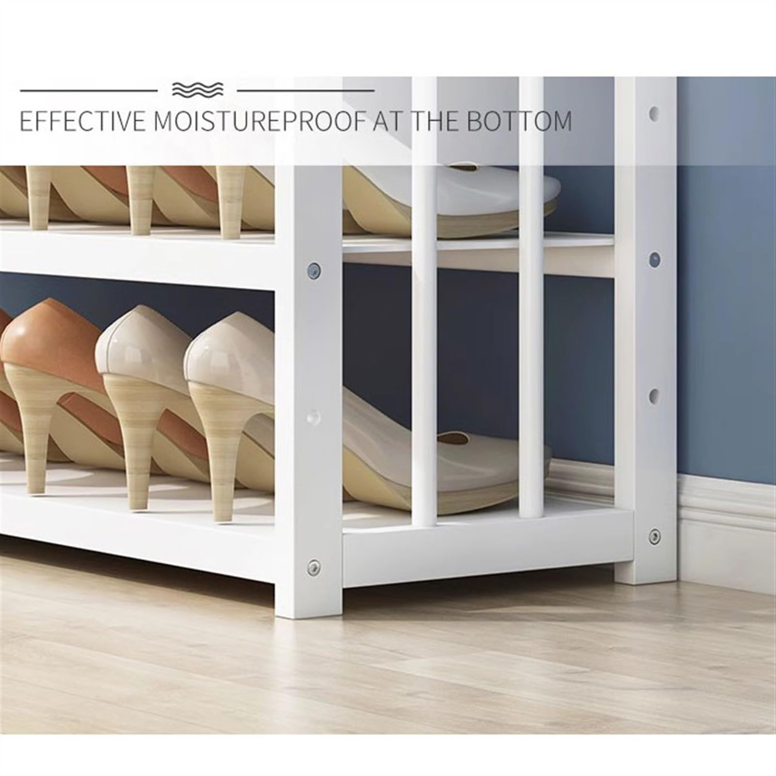 Gabinete de almacenamiento de zapatos Almacenamiento simple a prueba de polvo Entrada del dormitorio Almacenamiento de puerta Gabinete de zapatos para el hogar Organizador de zapatos independi