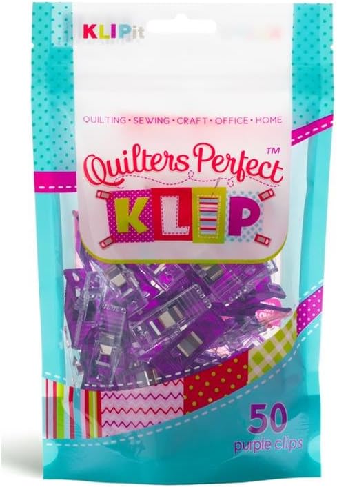 KLIPit Contact USA KLP16197 Quilters Perfect Klip 50 Piece Purple