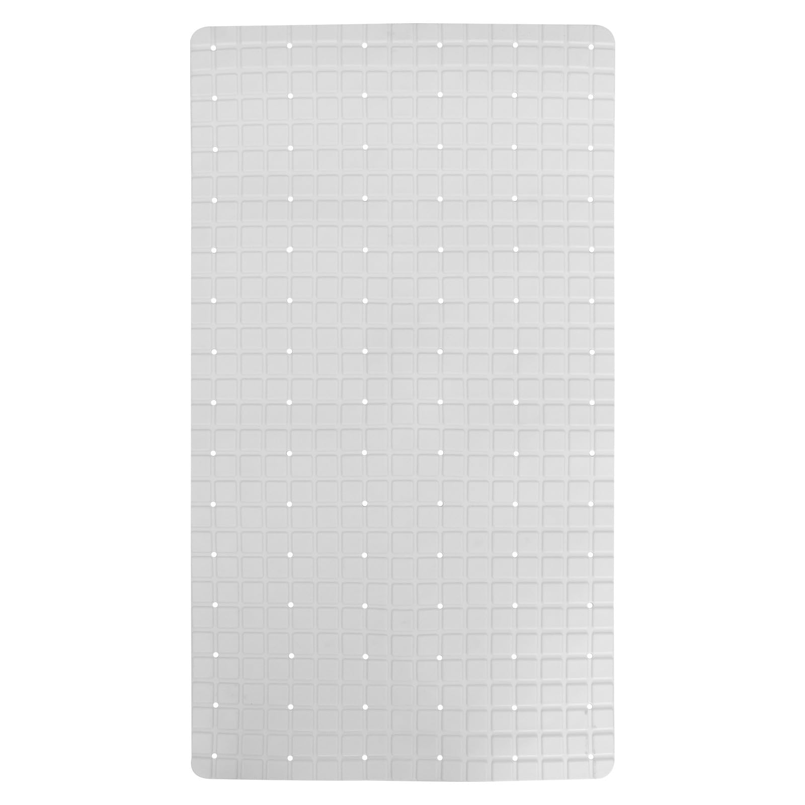 LIFKOME rutschfeste Badezimmermatte Weiß mit Saugnapf Badmatte 1 Stück 50X80cm für Bad Dusche und Senioren Geeignet