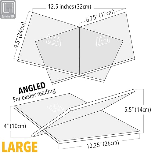 Miniatura 3 de Soporte para libros  Soporte acrílico para libros  Grande  Ángulo  Soporte para libros  Soporte para Biblia  Soporte para libros de cocina  Soporte