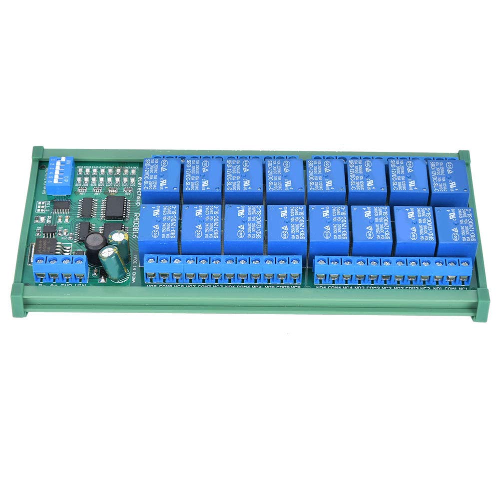 Módulo de expansión PLC de 16 Canales Relé para Suministros eléctricos de Control Remoto con protocolo RTU(R4D3B16-R with DIN Rail Box)