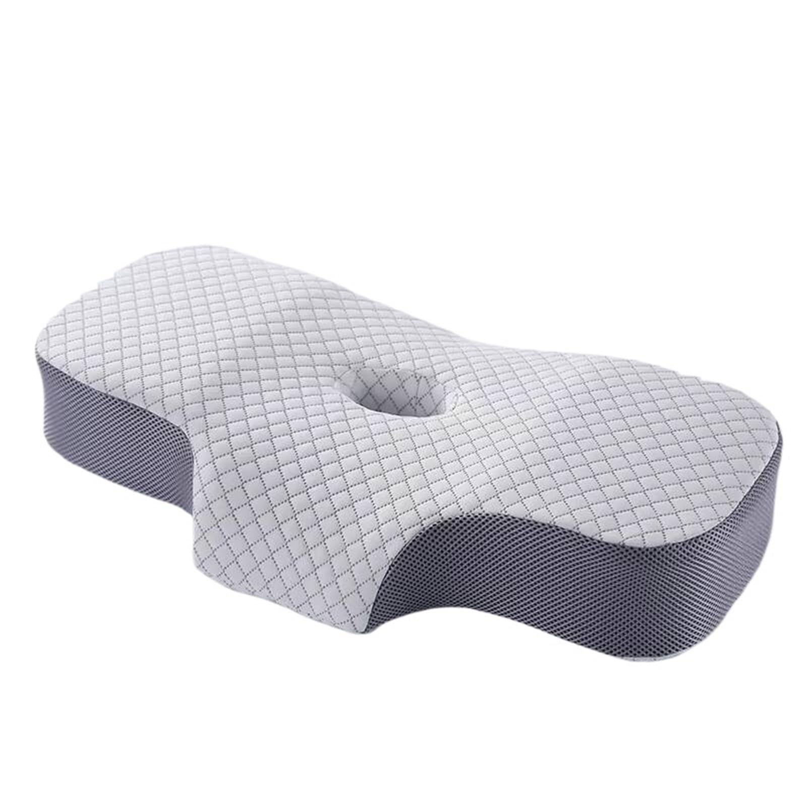 JBJYGSG Ergonomic Orthopedic Memory Foam Neck Support Pillow Comfortable Removable Cover Sleeping Travel Positioner For Side, Back, And Stomach Sleepers(Splicing diamond lat)