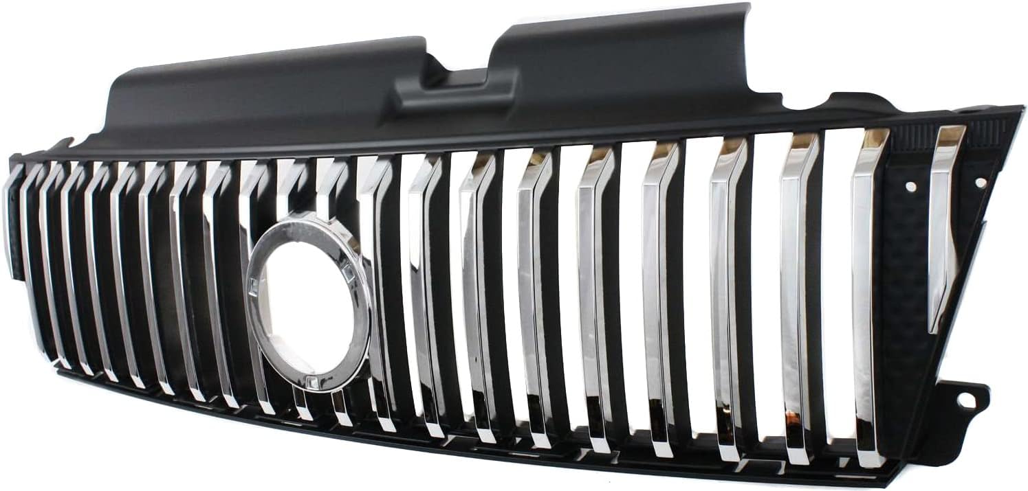 Garage-Pro Grille Assembly for MERCURY MARINER 05-07 Plastic Ptd-Black Shell/Chrome Insert