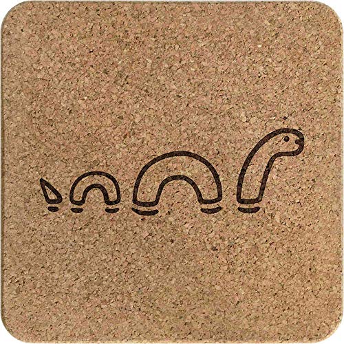 AzeedaLoch Ness Monster' Square Cork Trivet/Pot Stand (TR00014467)