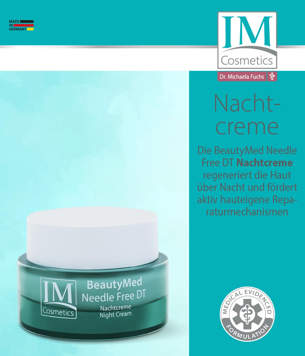Genius IM Cosmetics BeautyMed Needle Free DT Deluxe-Set 4-tlg. - Anti-Aging Tagescreme & Nachtcreme, Gesichtsserum & Augencreme- mit Hyaluronsäure, regt Kollagen an, Anti Falten Dr. Michaela Fuchs