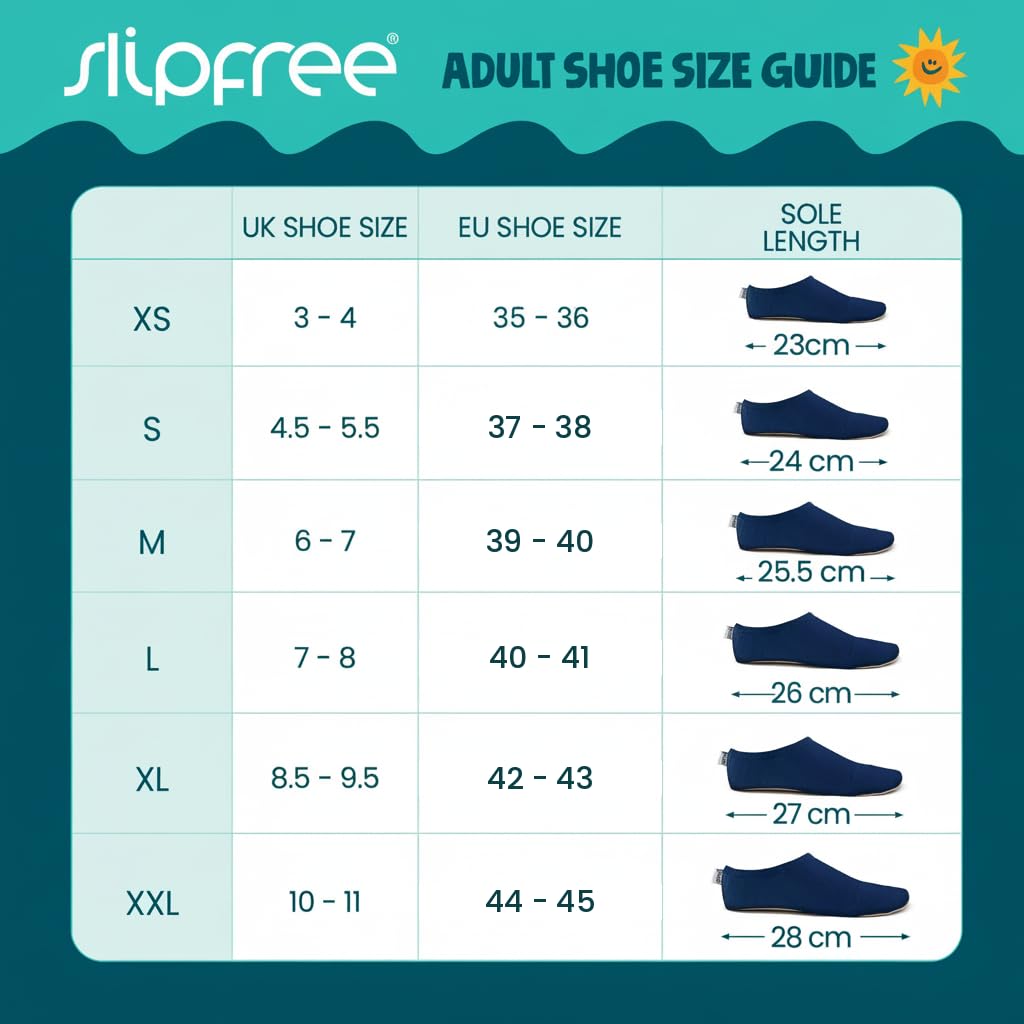 Slipfree Rutschfeste Schuhe für Erwachsene, leicht, weich und bequem, Unisex Strand Wasserschuhe mit Schutzsohle, ideal für Urlaub, Sport und Zuhause