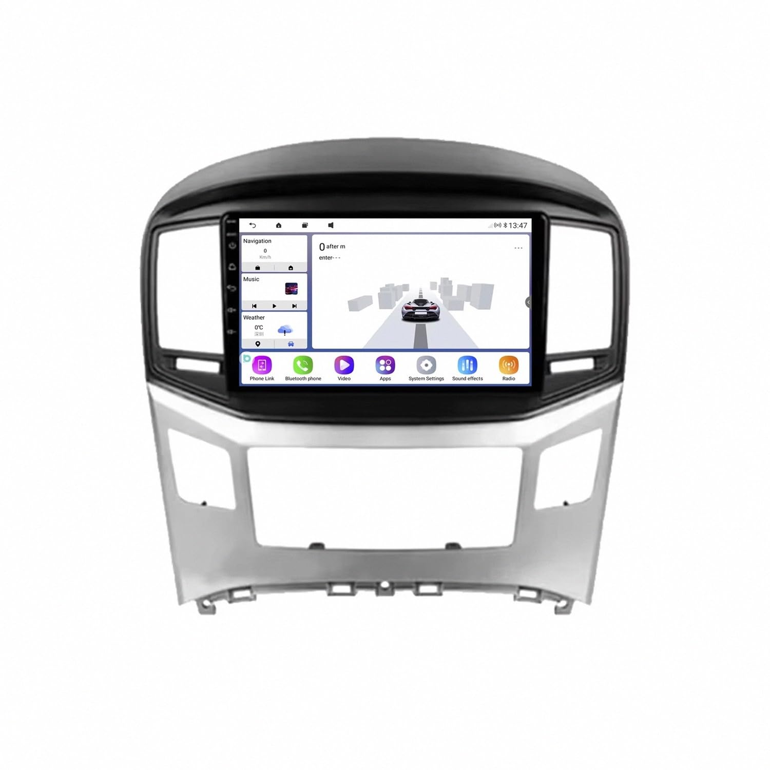 Aparca tu Hyundai H1 sin golpes usando la Radio Carplay con cámaras HD 8