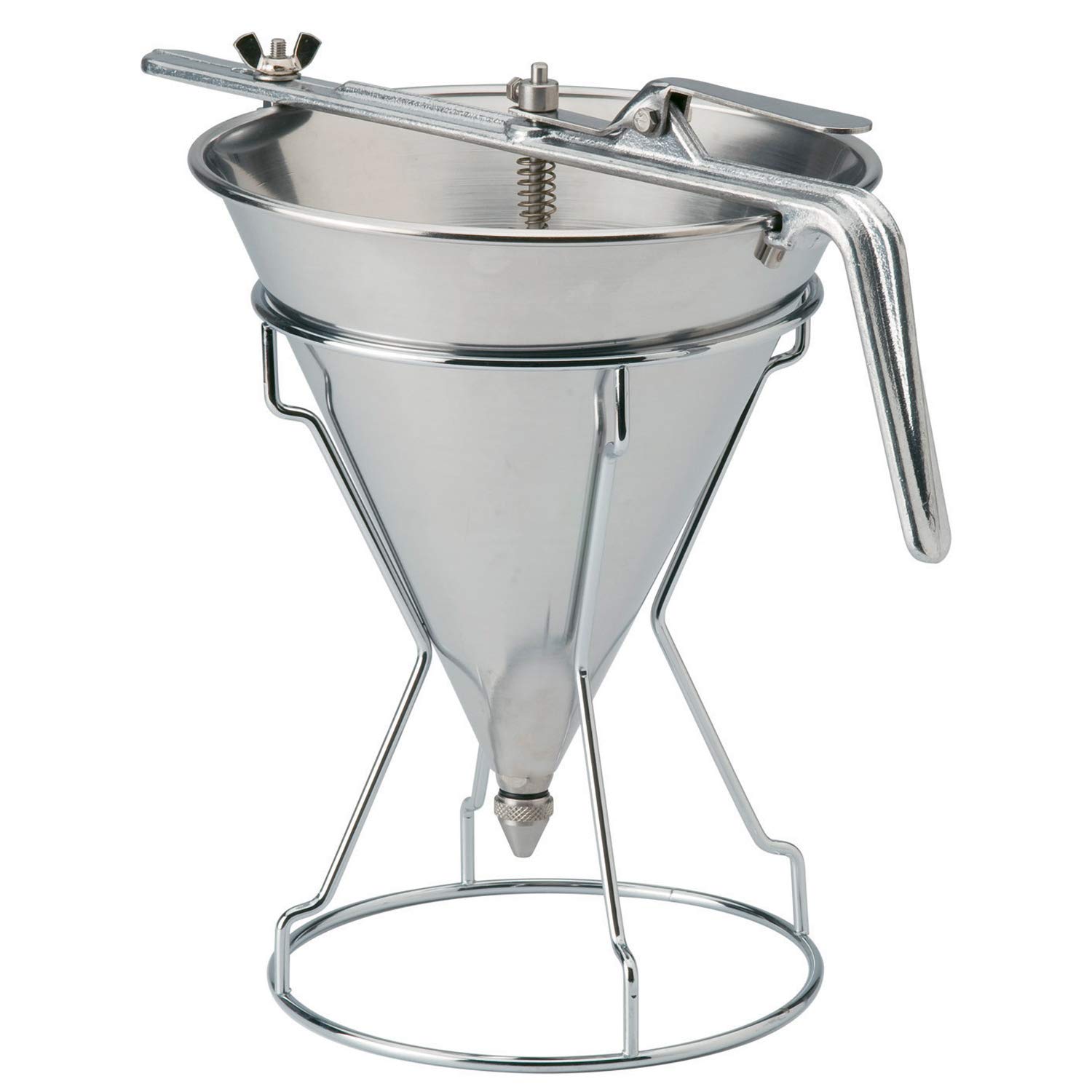 Piazza 305400 Trichtersieb aus Edelstahl mit Halterung, Fassungsvermögen 1,5 L, Durchmesser 20 cm