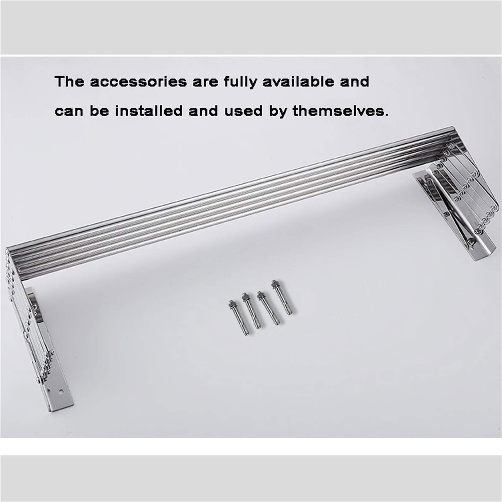 Toallero de acero inoxidable montado en la pared y estante de secado de ropa de lavandería, retráctil y plegable, para interiores y exteriores, duradero y grueso, 120 cm Chasing the Dawn