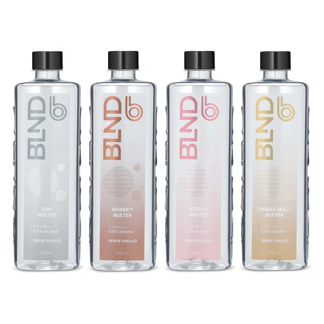 BLND Assorted Pack of Blending Water 750ML | Pack of 4 | Blending Water for Whisky, Single Malt, Vodka & Gin | Premium Non Alcoholic Beverage for Liquor (B0CR1QTY3N) Amazon Price History, Amazon Price Tracker