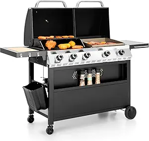 Sophia & William Propane Gas Grill and Griddle Combo