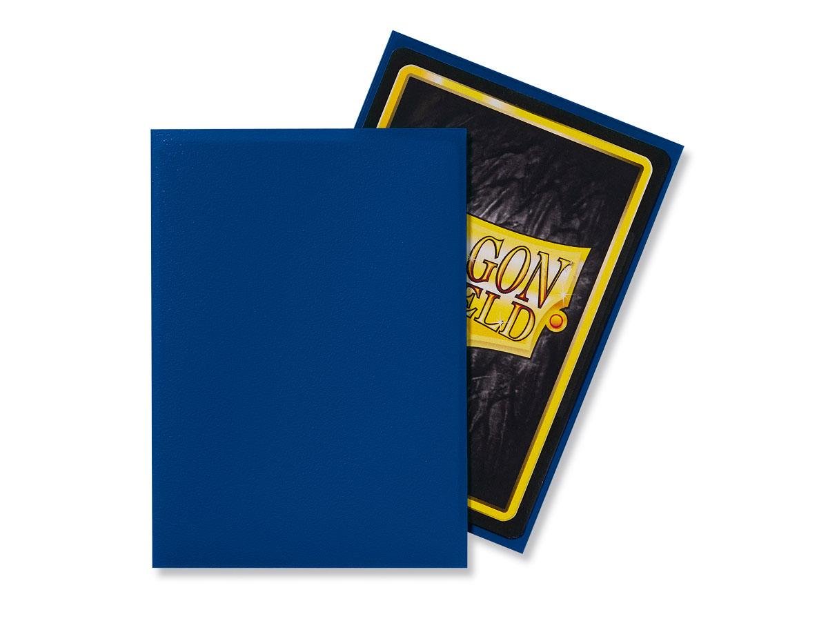 Dragon Shield 100 Count Standard Size Matte Deck Protector Sleeves (Matte Blue)