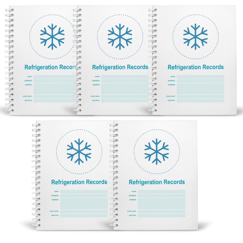 Refrigeration Fridge Checks - Safer Food Better Business for Caterers & Retailers - Pack of 5