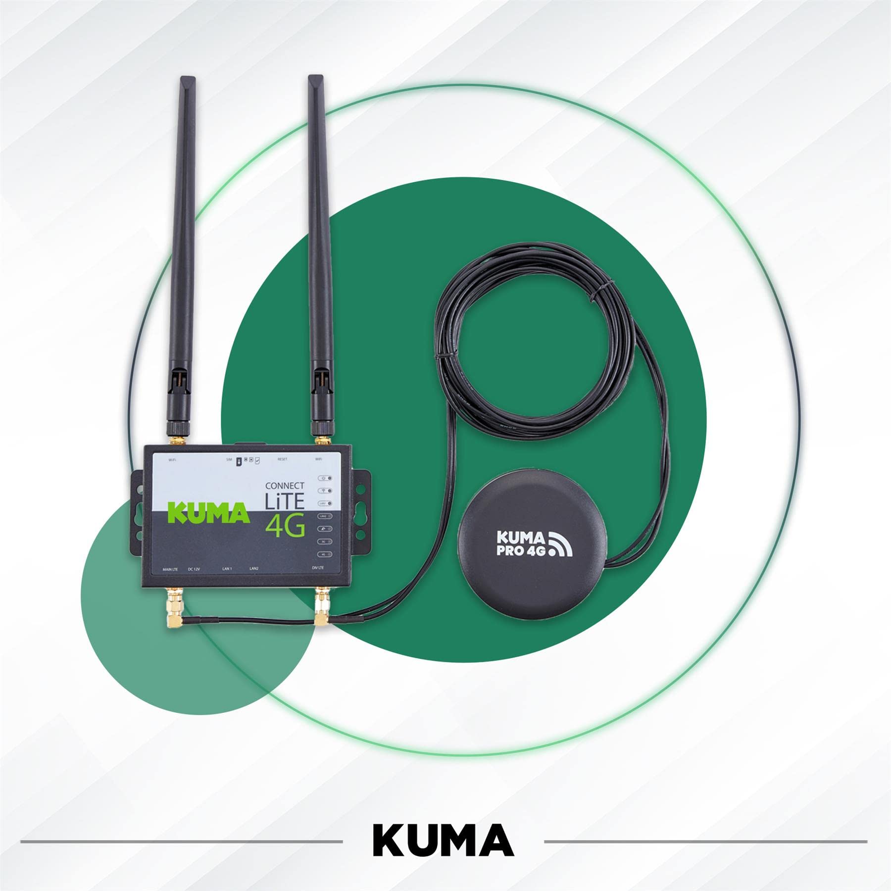 KUMA CONNECT PRO SIM Unlocked LiTE 4G Router and Roof Mount PRO