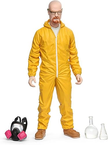 Figura de 1524 cm de Walter White material peligroso traje amarillo de Breaking Bad Mezco Toyz