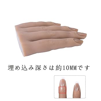 MODEL HAND ネイルアート練習用 Amazon.co.jp: ネイルアート練習用ハンド、ネイル、シリコン製