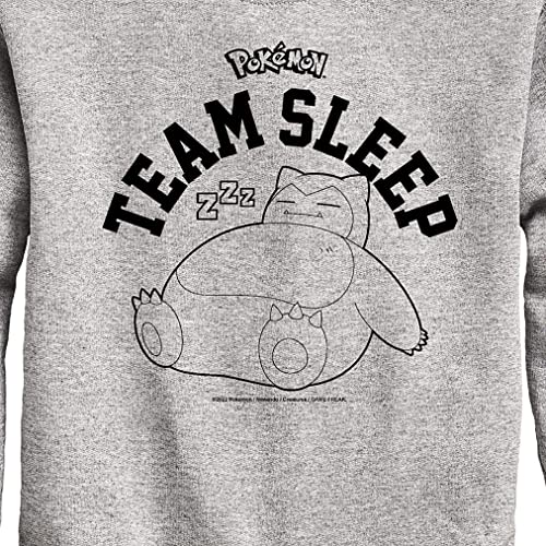 HYBRID APPAREL - Pokémon - Snorlax Team Sleep - Youth Crewneck Fleece Sweatshirt3