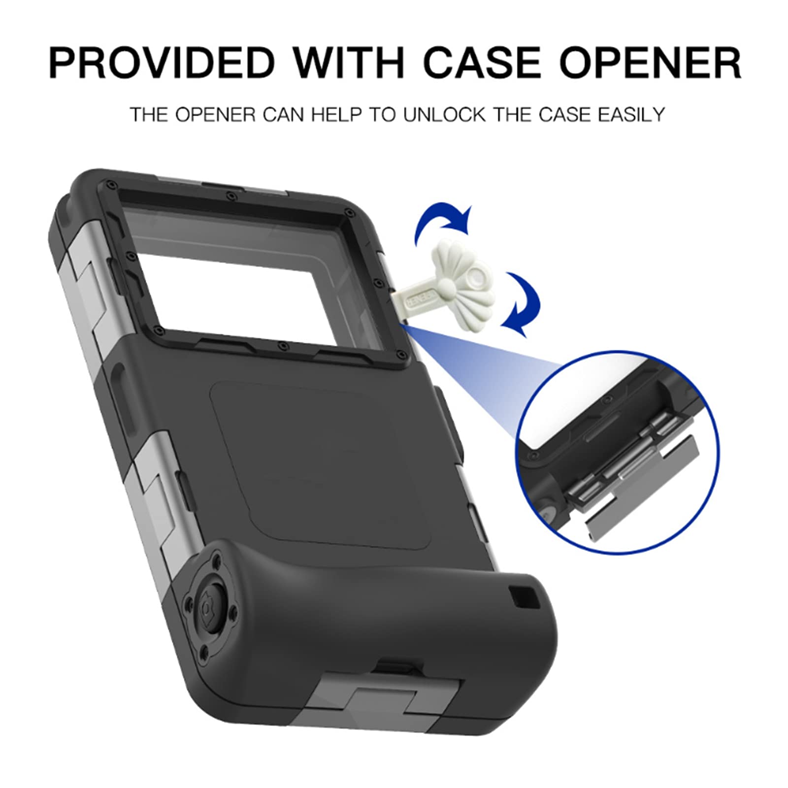 Custodia Impermeabile Smartphone, IPX8 15m Subacquea Porta Custodia Cellulare, per Telefono Cellulare Universale da 4,7-6,7 Pollici