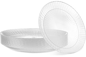 Disposable Crystal Clear 6 inch Plastic Plates