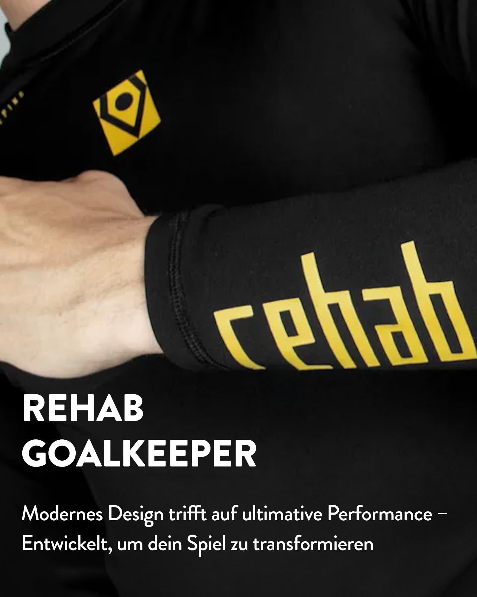 Rehab Kurze Torwarthose gepolstert Hüfte Knie Atmungsaktiv elastischer Bund Torwarttrainingshose S-XL