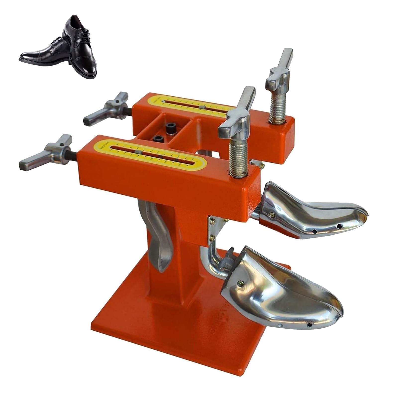 Macchina per barella per scarpe a due teste, barella per scarpe in alluminio, espansore manuale portatile per scarpe, lunghezza regolabile, macchina professionale per modellare le scarpe per uomini e