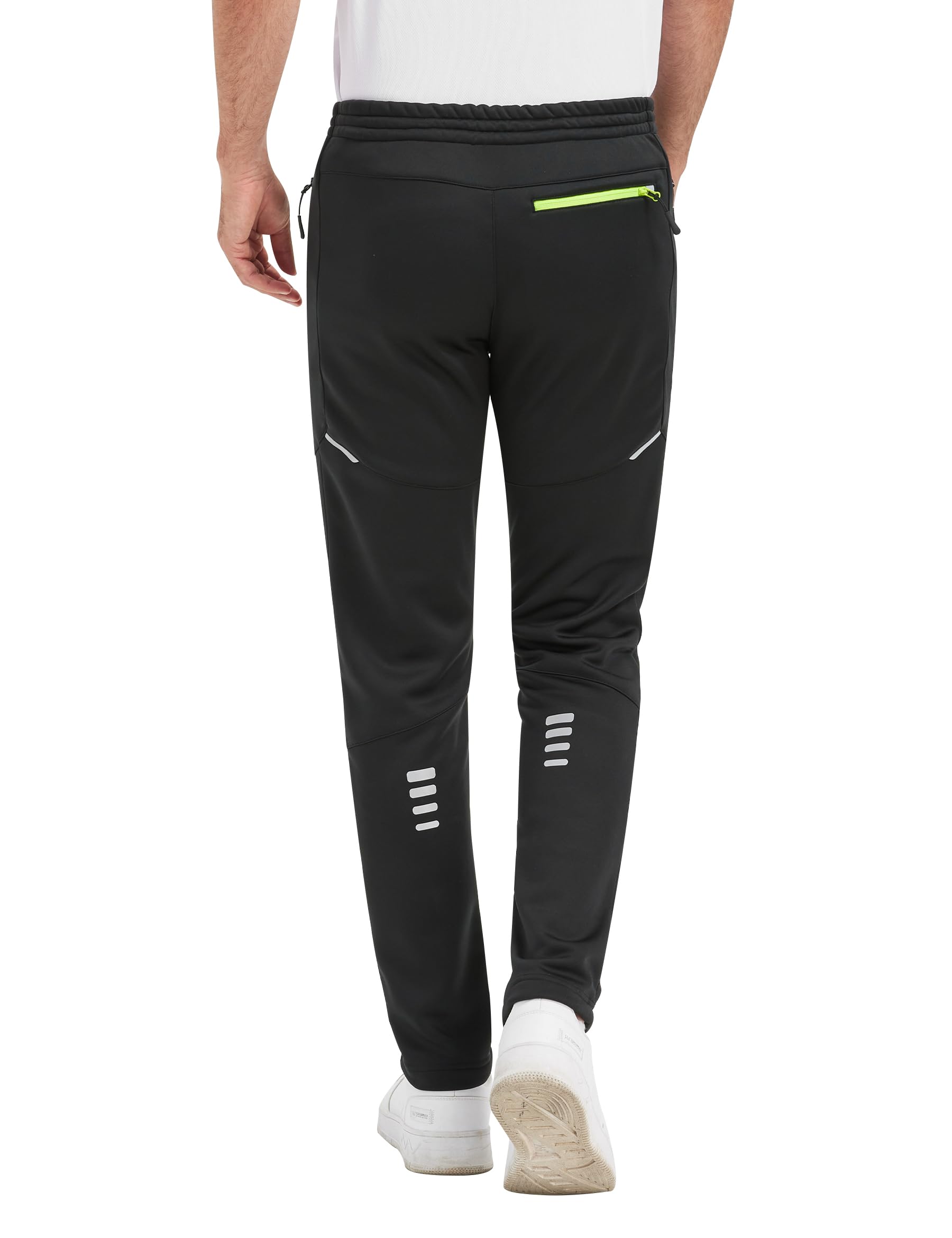 KUTOOK Pantalones Térmico de Ciclismo para Hombre Invierno con Forro Polar Elástico Pantalones de Bicicleta