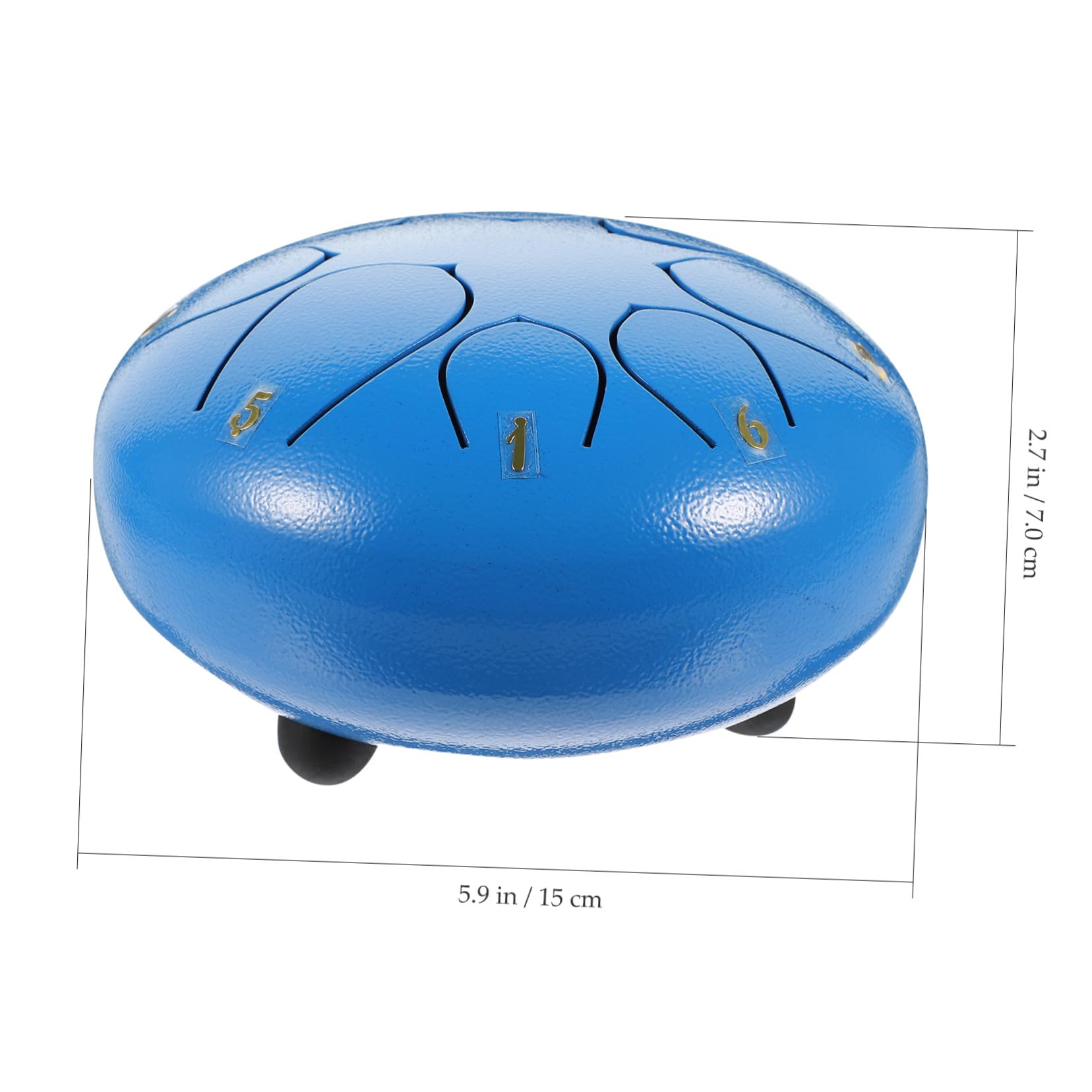 Hemobllo Lengua Creativo Azul Duradero Instrumento Percusión Etereo para Yoga y Educación Musical