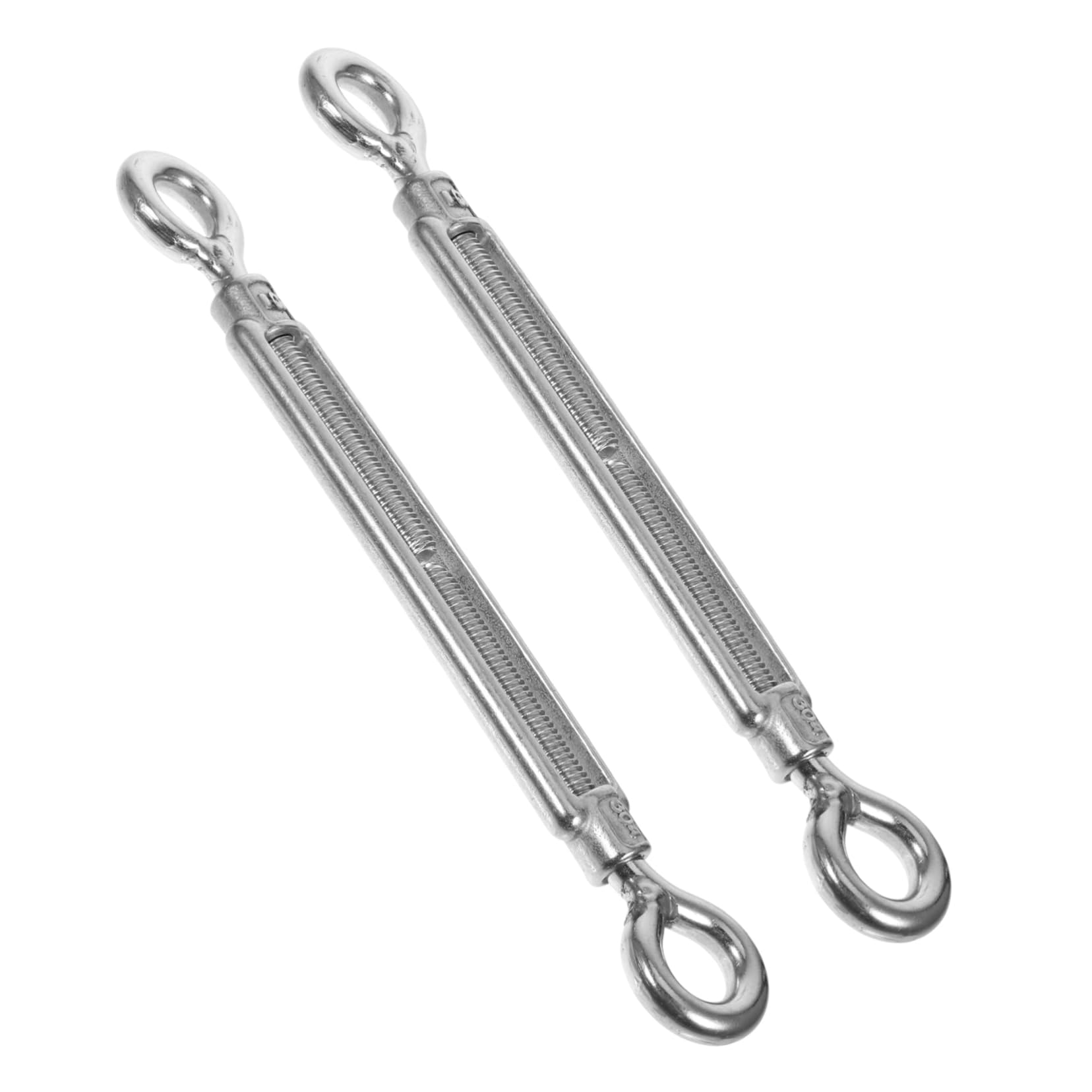 Cabilock 2pcs Stainless Steel Flower Basket Bolts Wire Rope Tensioner for Cable M8 Turn Buckle