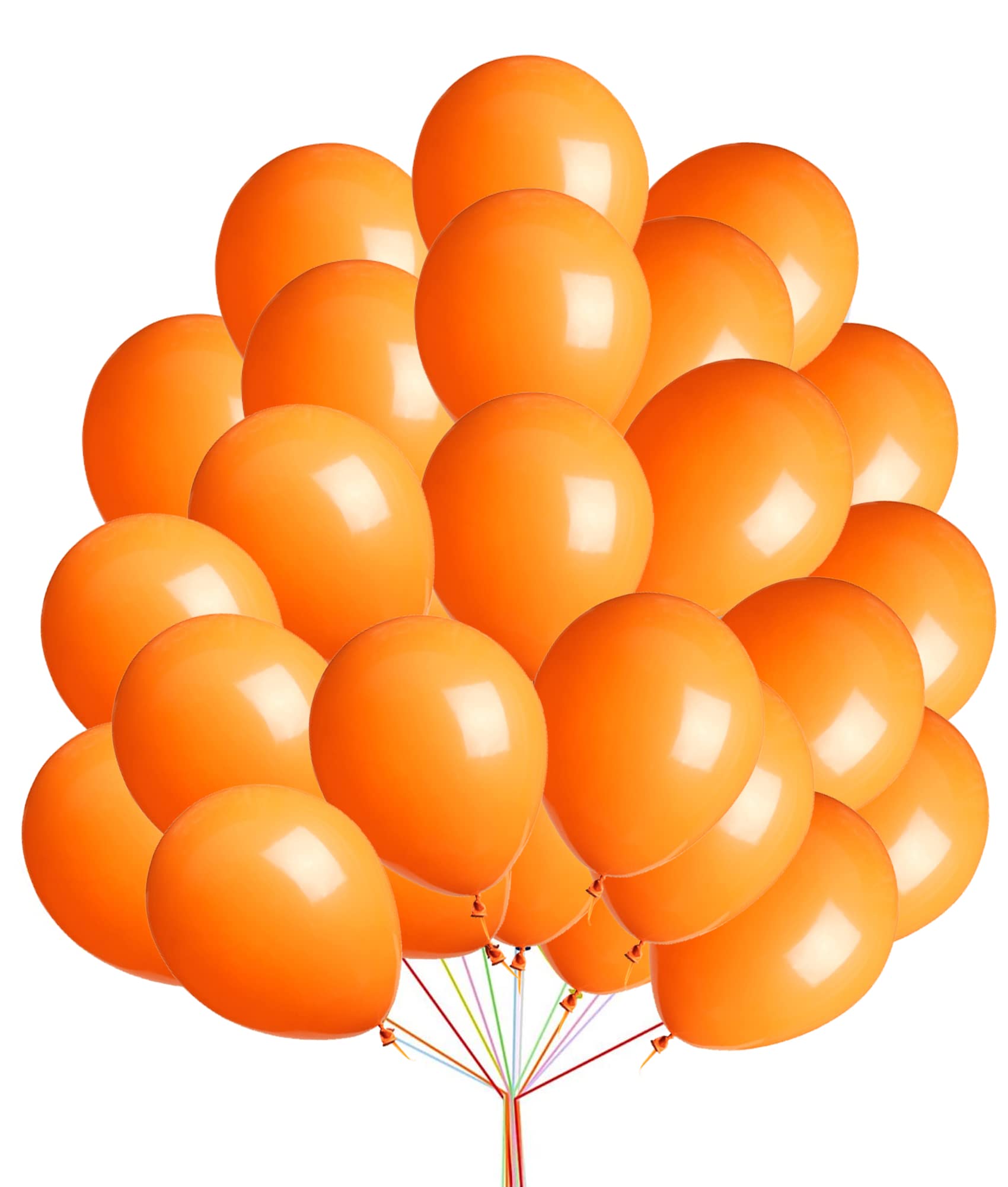 5 inch Latex Balloons Premium Quality Birthday Wedding Party Balloon Anniversary Decorations Romantic & Other Décor Themes Orange Color Pack of 100