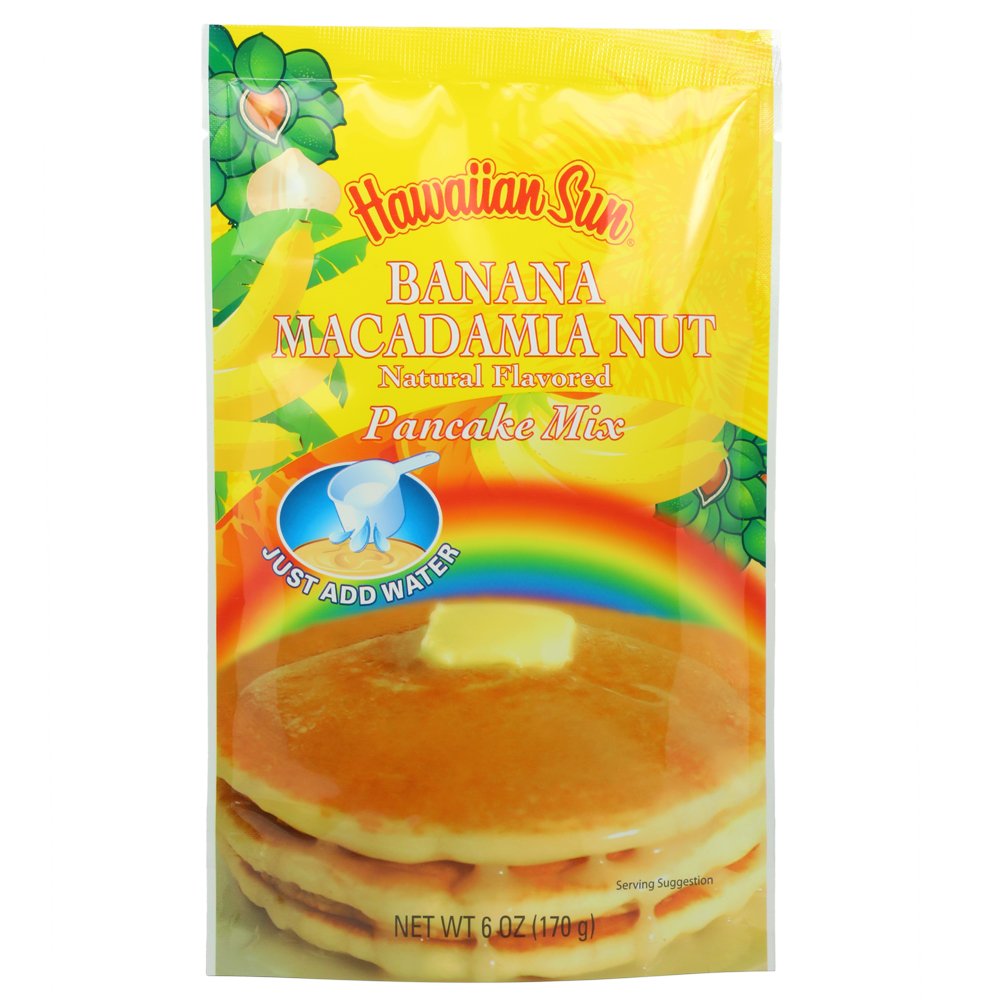 Amazon.com : Banana Macadamia Nut Pancake Mix, 6 Ounce (Pack of 3
