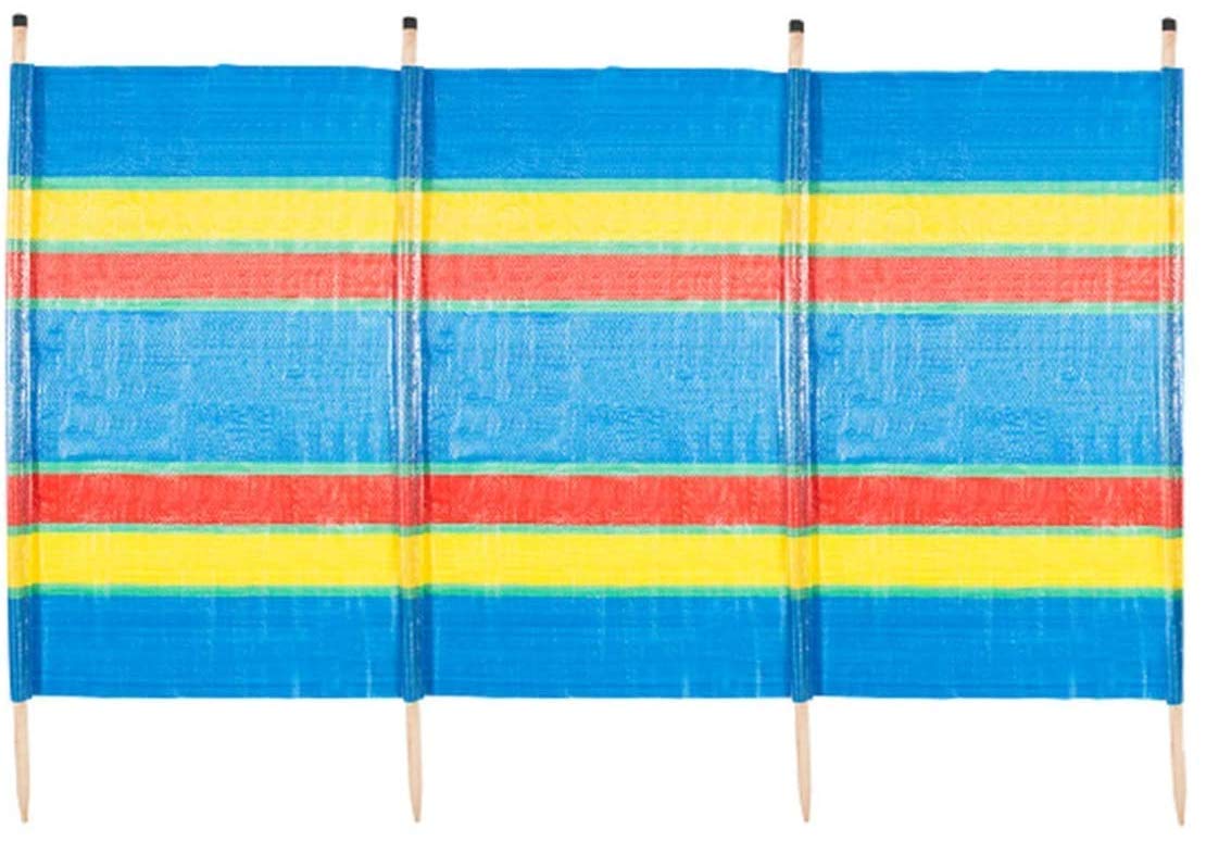 Buoshasarrah Winbreaker Beach Camping - Windbreaker for Campaigning - Folding Wind Break – Sun Screen Shelter – Privacy Protection from Wind and Sun – 4 Pole Wind Break