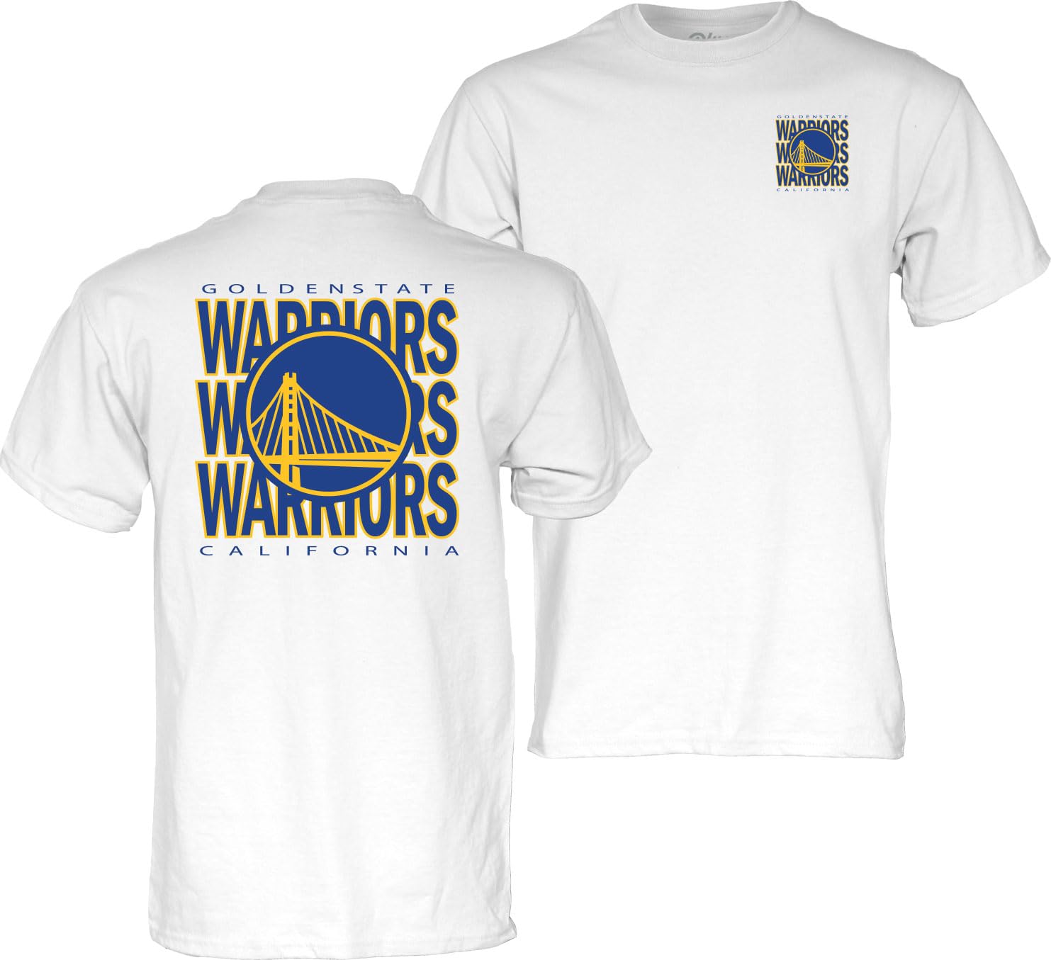 Blue 84 NBA Officially Licensed T-Shirt Front/Back Press White