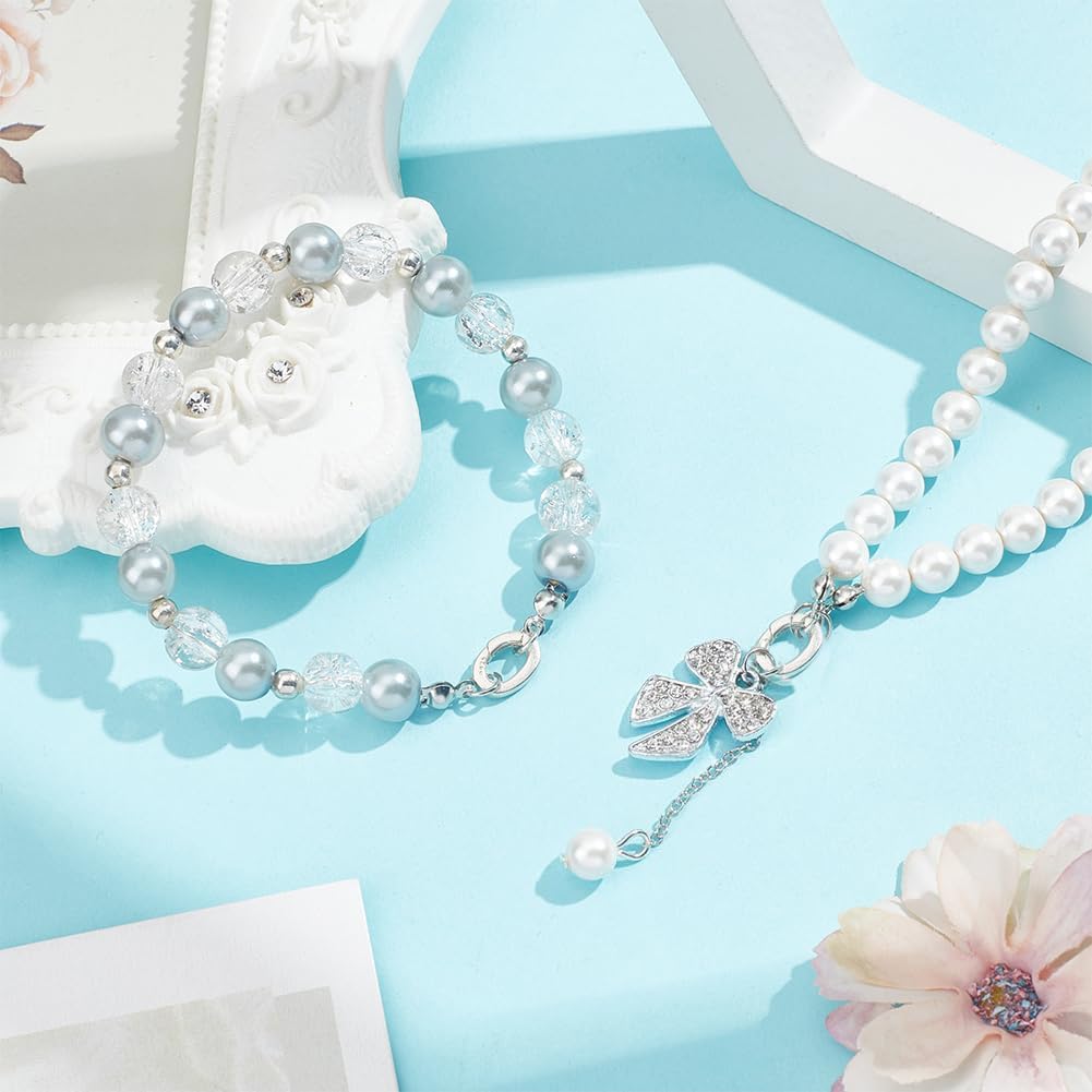 NBEADS 2 pz 925 clip per Anello Collana In Argento Sterling, 2 Dimensioni Chiusura A Molla per Anello A Molla per Perle Chiusure per Collane Chiusure A Molla per Bracciale, Portachiavi