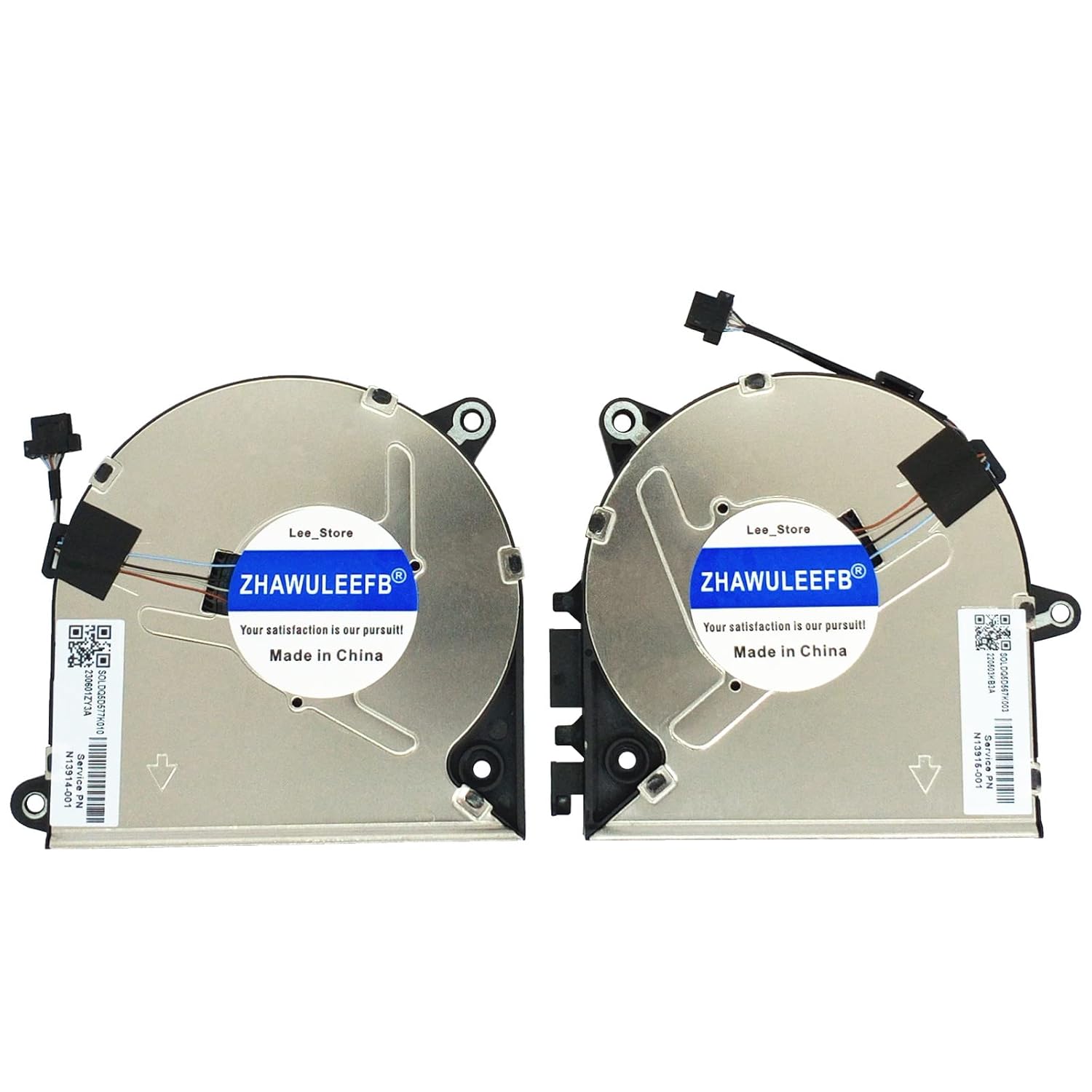 Replacement New CPU+GPU Cooling Fan for HP Zbook Power 15 G9 G10 G4I HSN-Q36C N13915-001 EG75070S1-C611-S9A N13914-001 EG75070S1-C601-S9A DC5V 2.50W