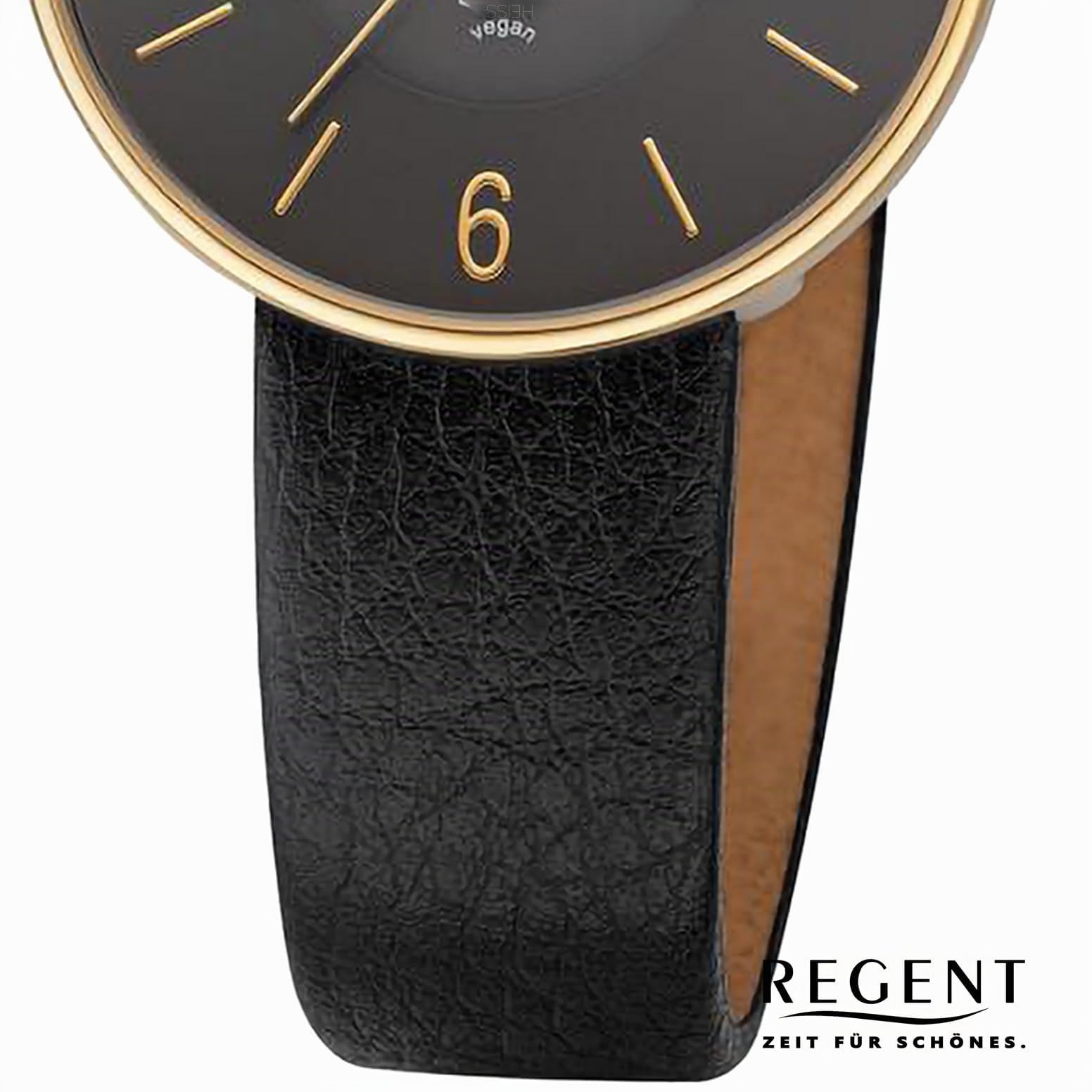 REGENT Damen-Uhren Analog Solar One Size Schwarz 32020783